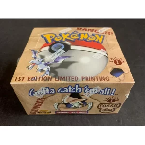 1999 Pokémon 1st Edition Fossil Booster Box Factory Sealed