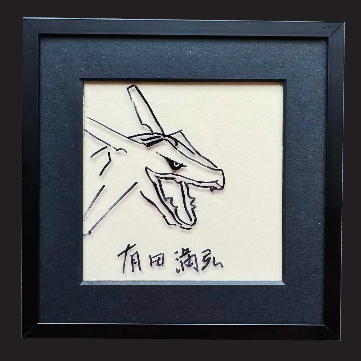 Mitsuhiro Hand Drawn Rayquaza Pokémon Sketch & Signed