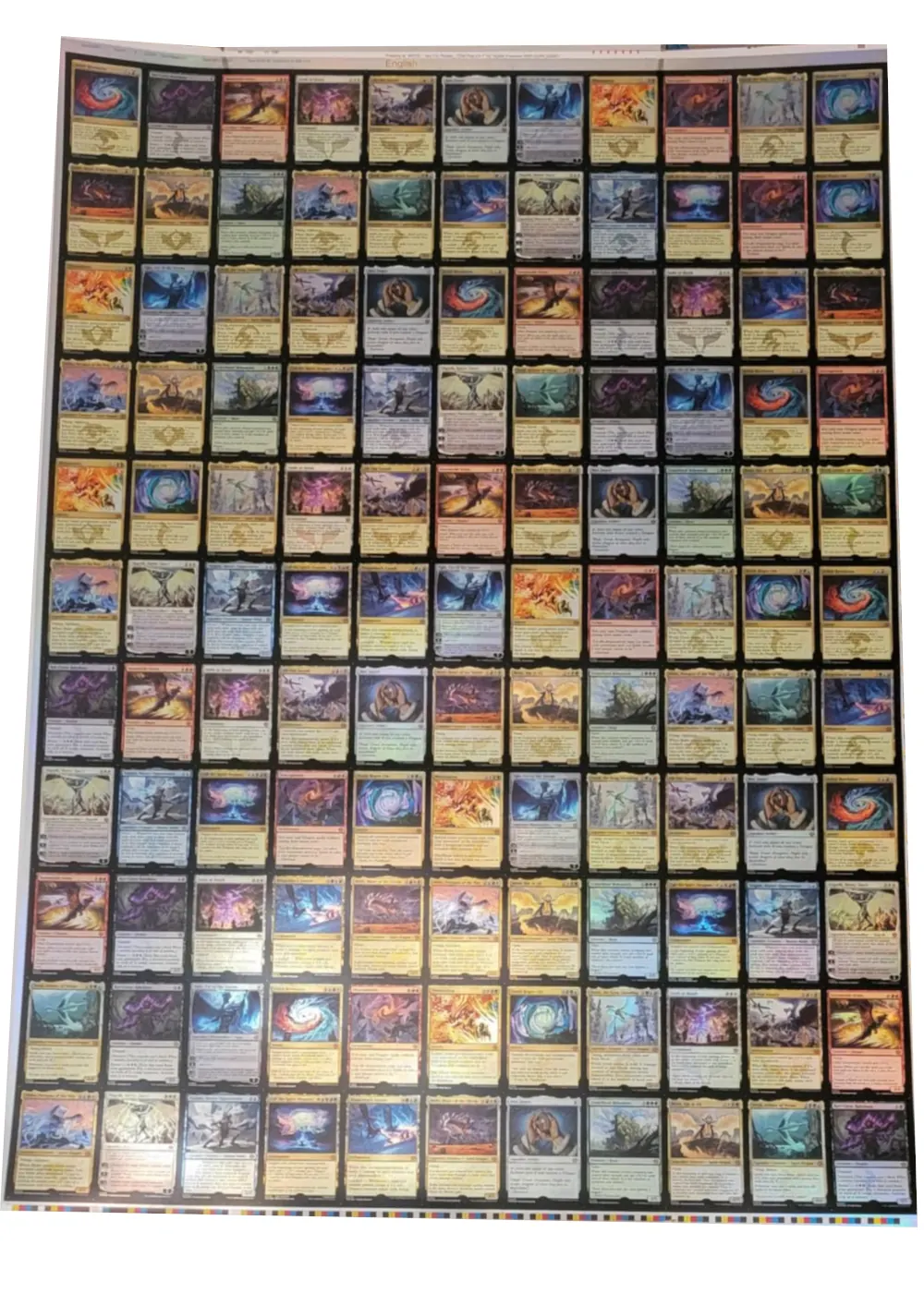MTG Uncut Sheet Mythic Rare Foils